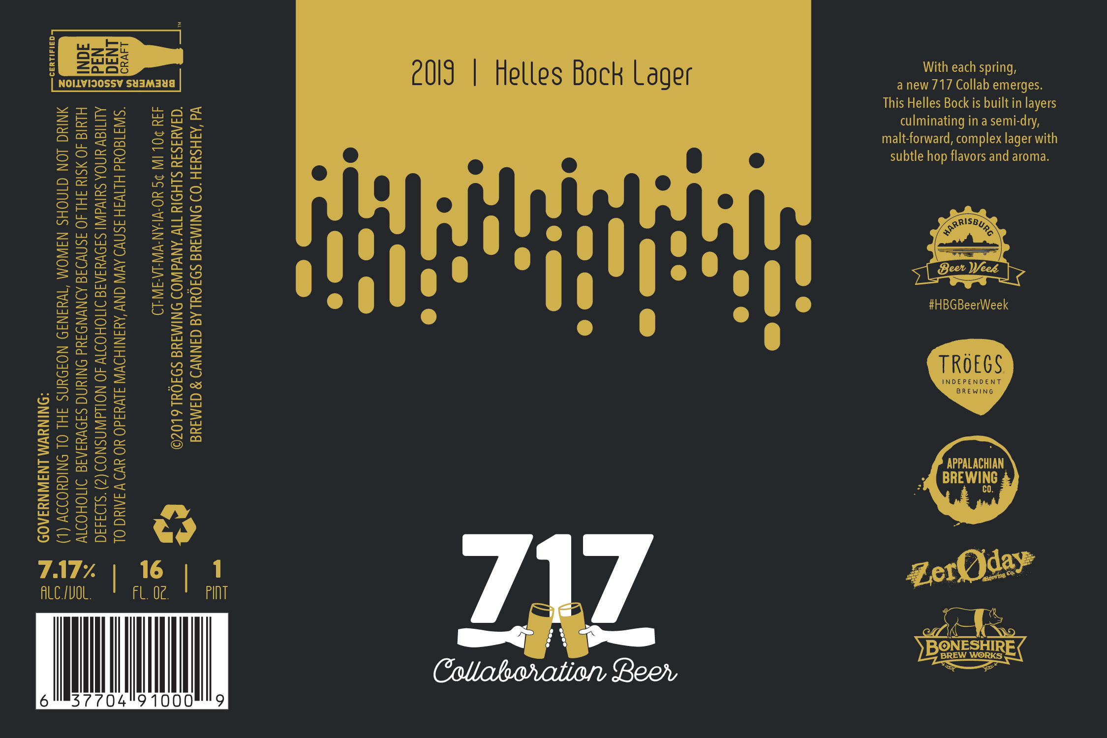 Harrisburg Beer Week announces 2019 717 Collaboration Beer