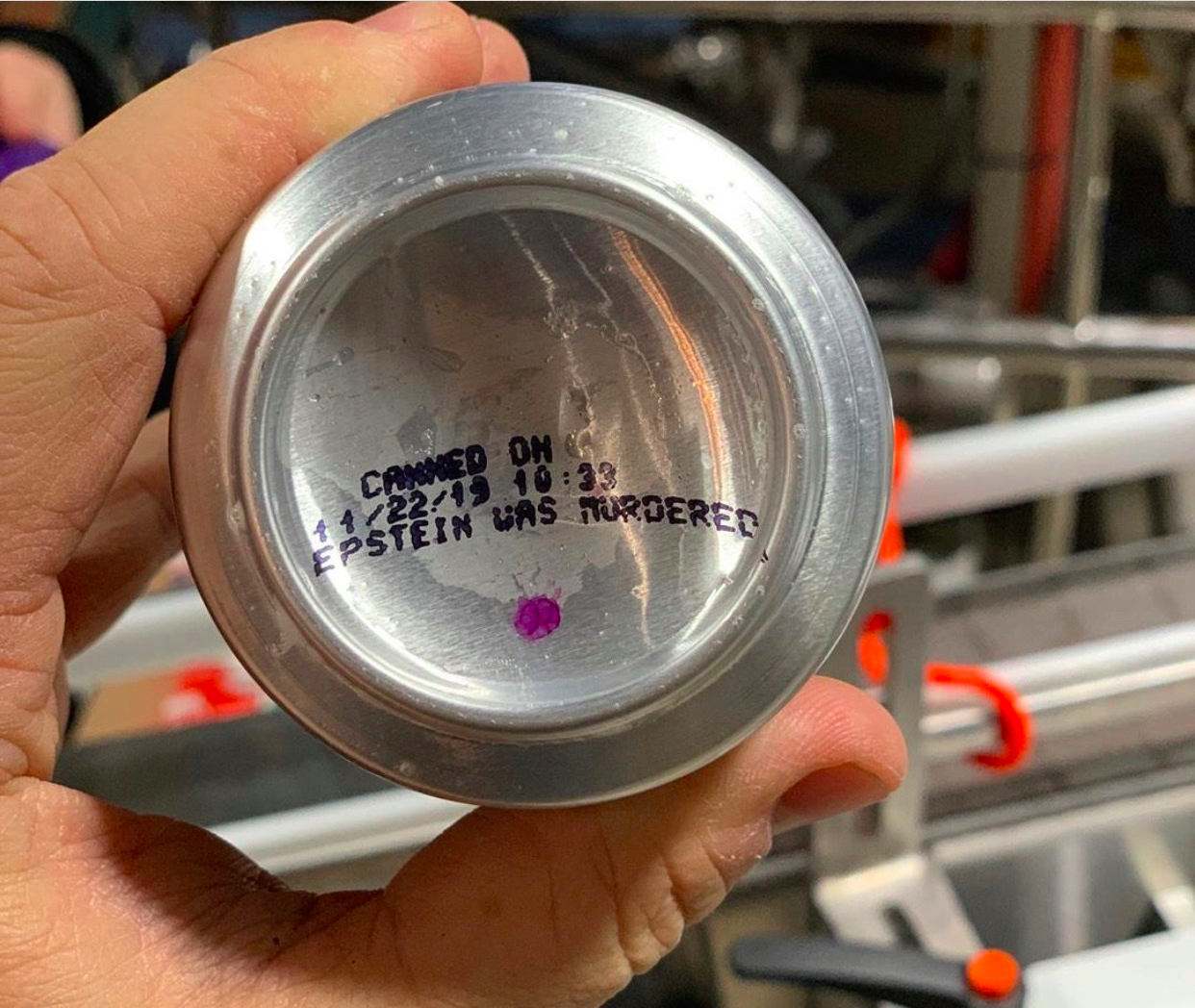 Philly Brewery Prints ‘Epstein Was Murdered’ On Bottom Of Beer Cans