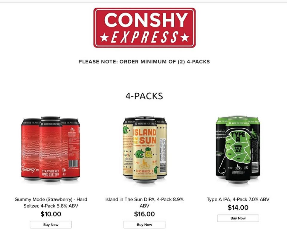 Conshohocken Brewing Launches Statewide Shipping “Conshy Express”