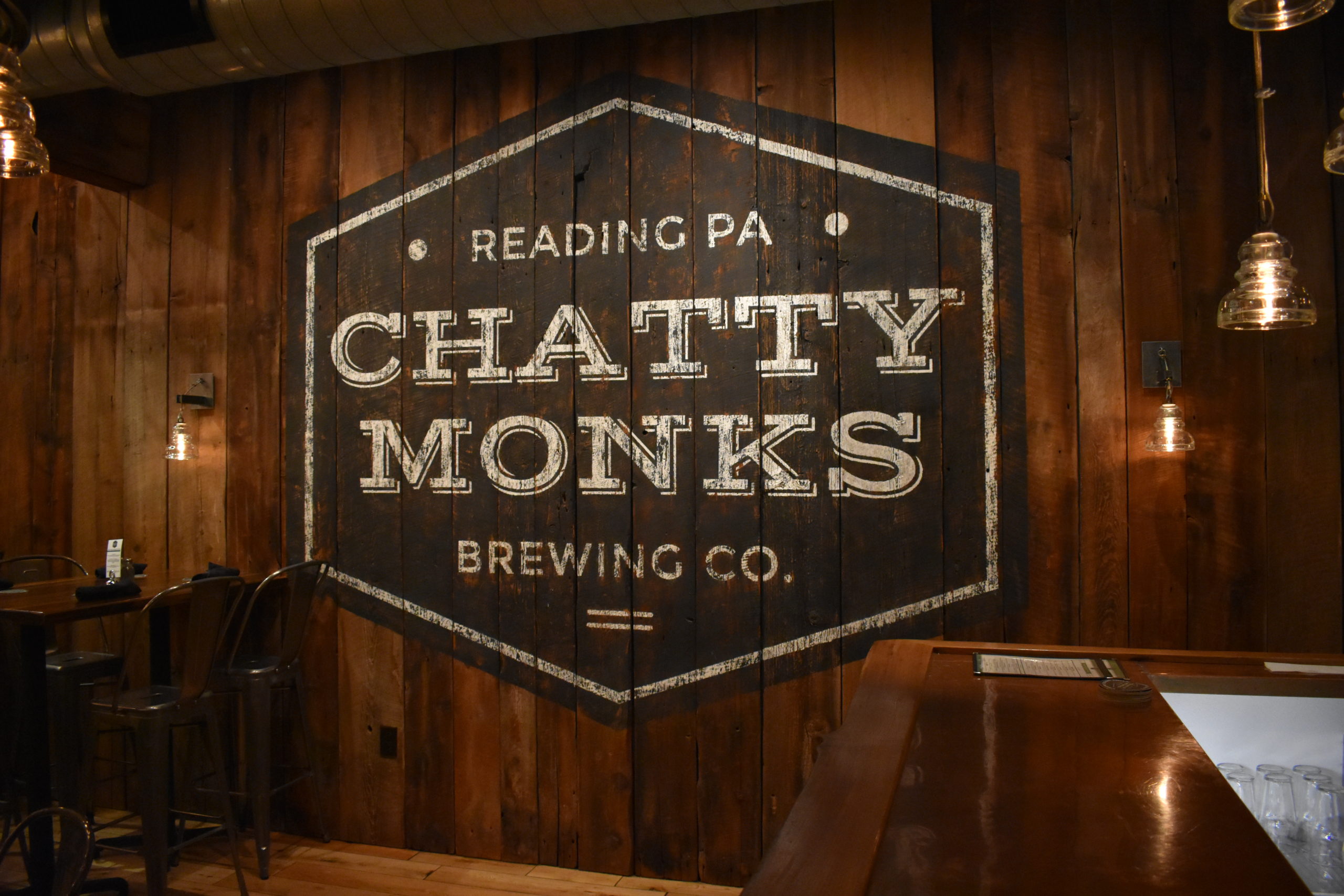 CHATTY MONKS BREWING Reading Pennsylvania STICKER decal craft beer brewery 