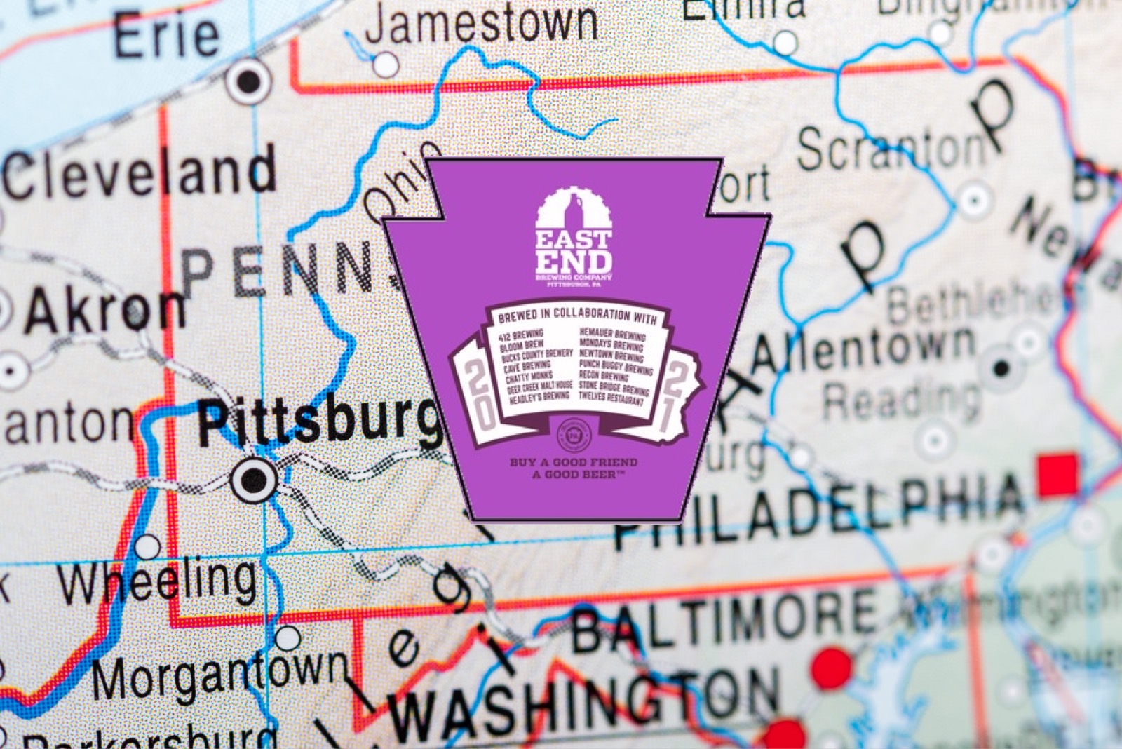 Map Of Breweries Releasing Cans And Draft Of Pennsylvania Loophole 6.0