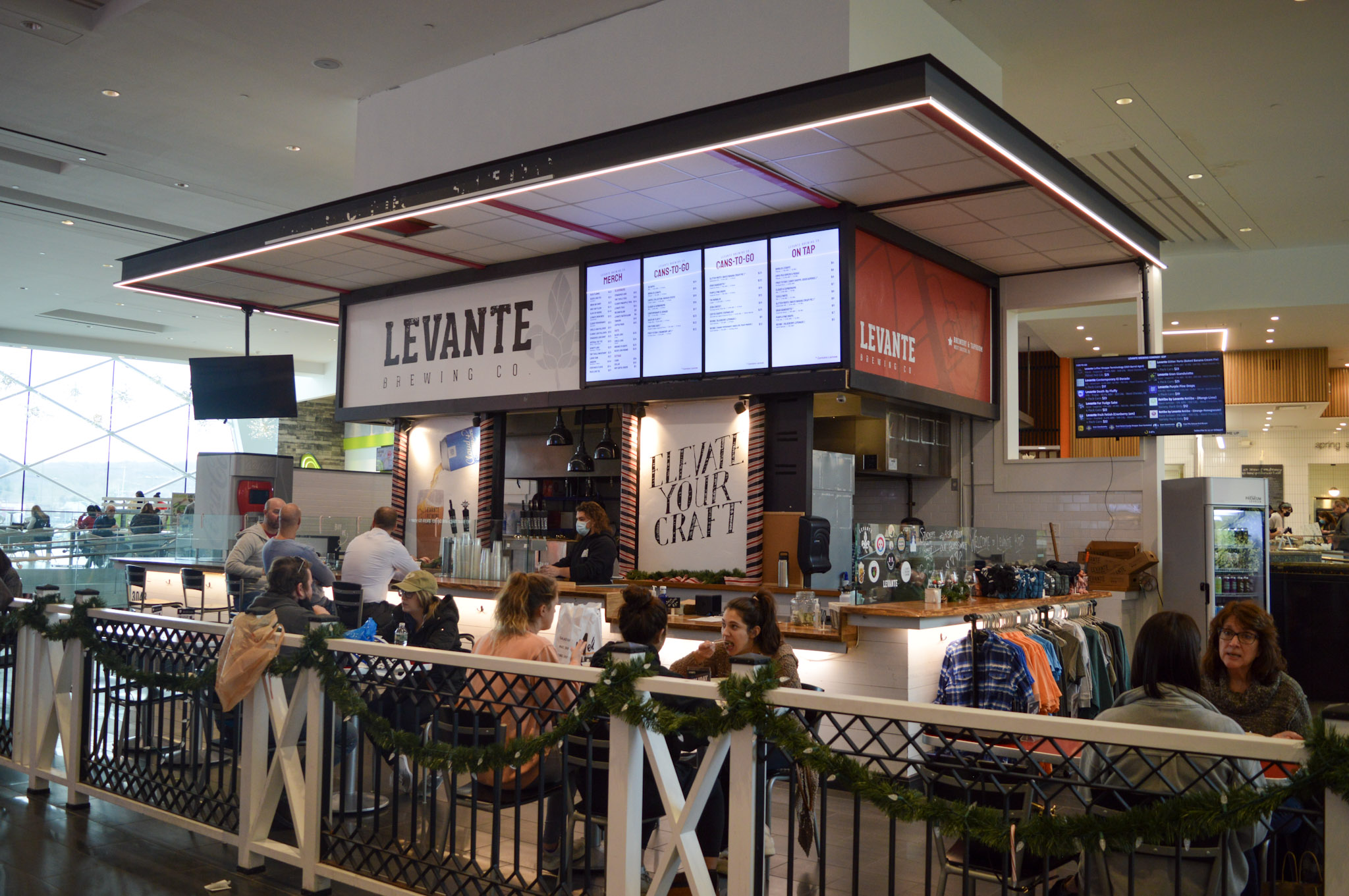 Levante Brewing Opens Pop-Up In King Of Prussia Mall For The