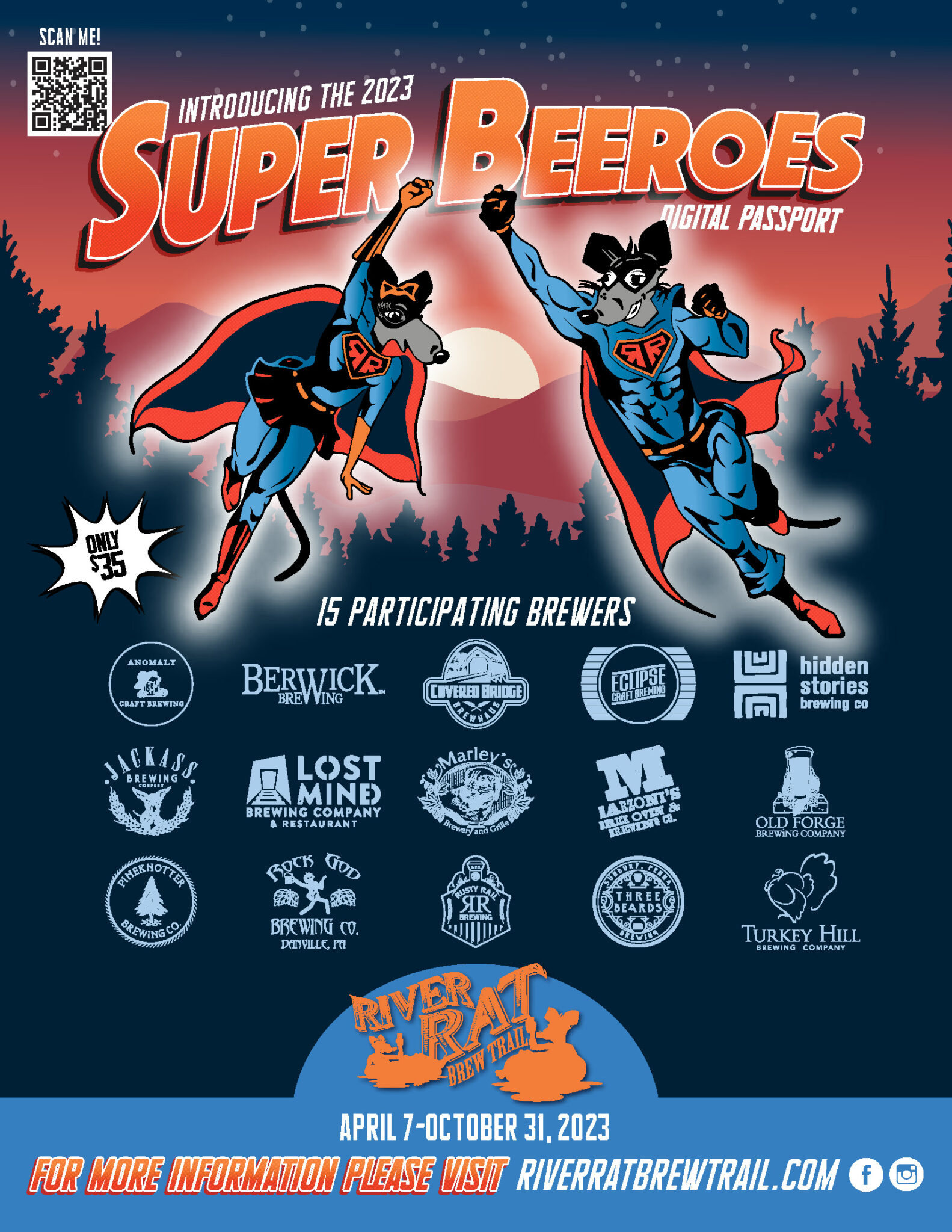 Super Beeroes River Rat Brew Trail