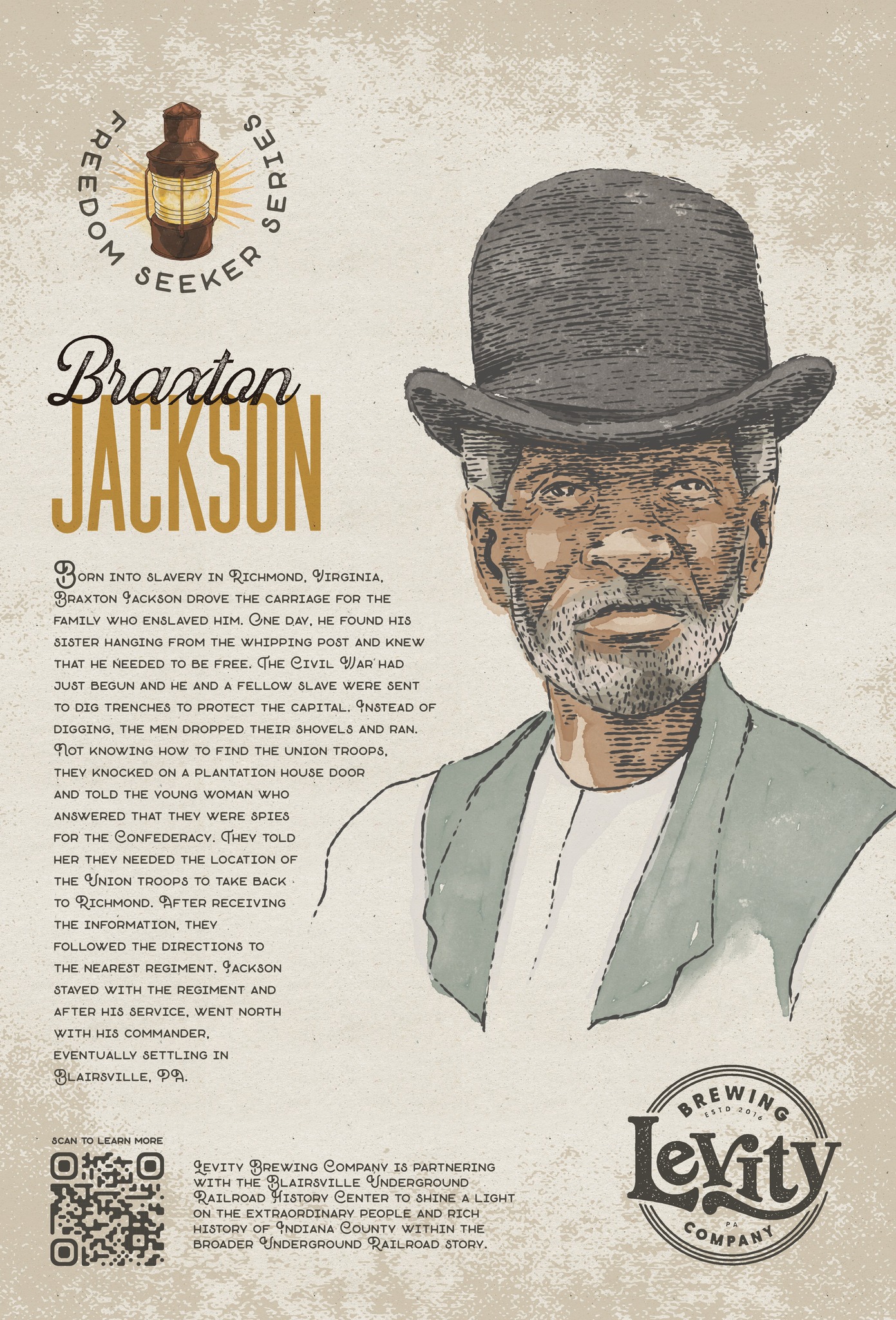 Levity Brewing The Blairsville Underground Railroad Freedom Seeker Series