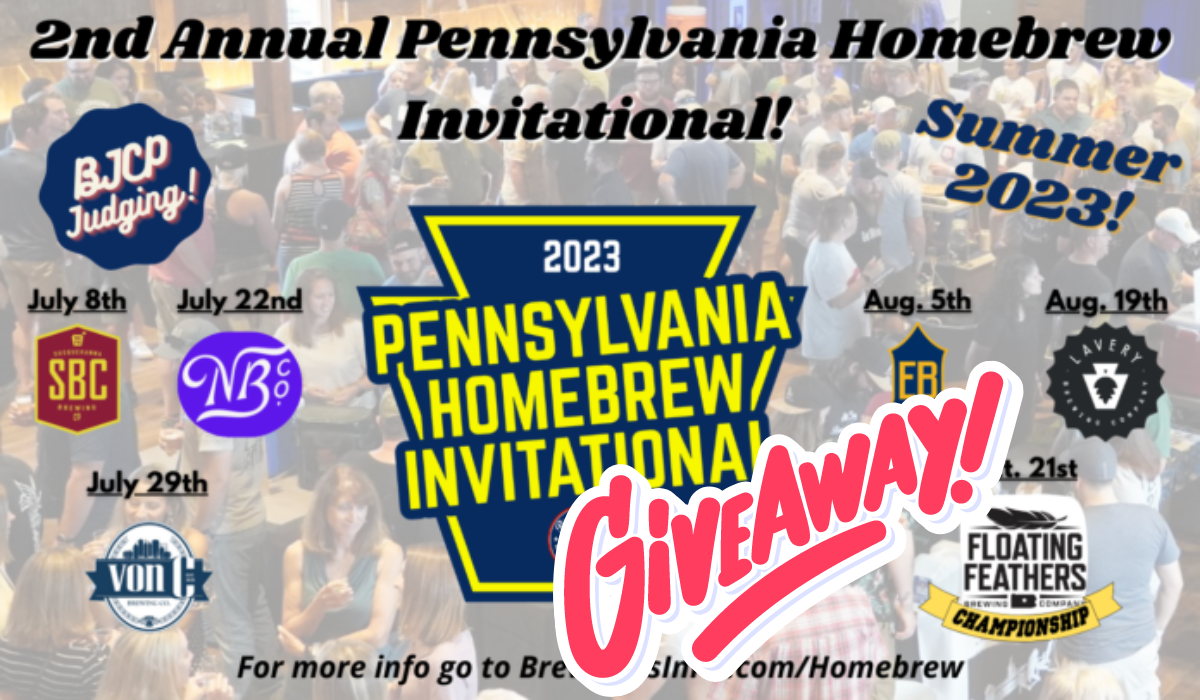 GIVEAWAY: Win Two Tickets To The PA Homebrew Invitational Event Of Your Choice!