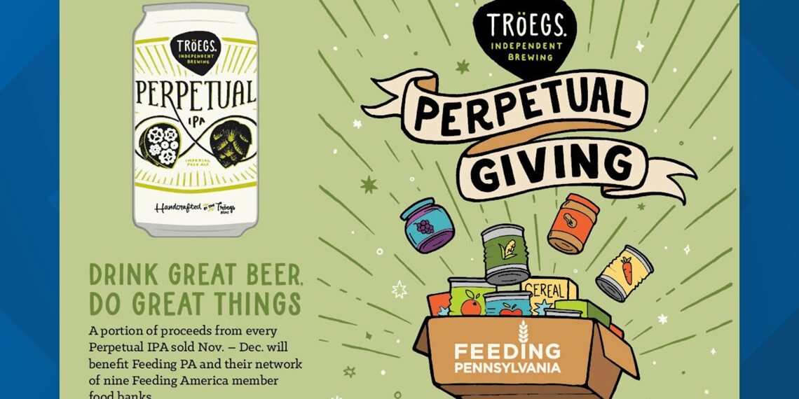 Tröegs partners with Feeding Pennsylvania for Perpetual Giving campaign