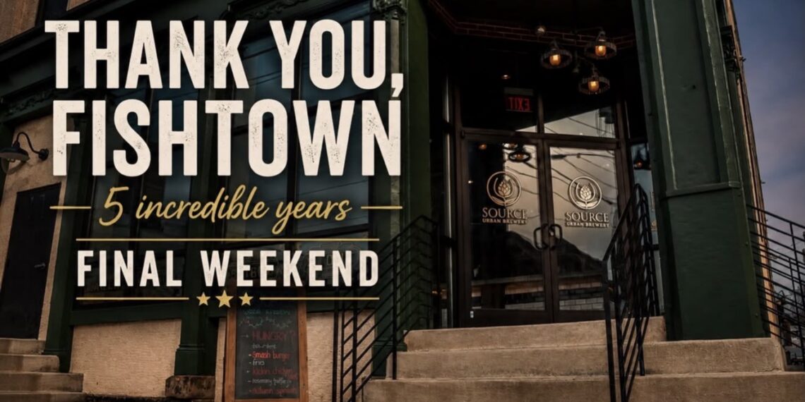 Source Urban Brewery To Close Fishtown Location After Five Years