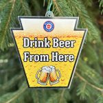 "Drink Beer From Here" Holiday Ornament