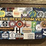 "Drink Beer From Vets" PA State Outline Sign