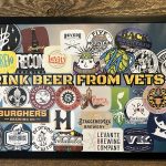 "Drink Beer From Vets" Framed Sign